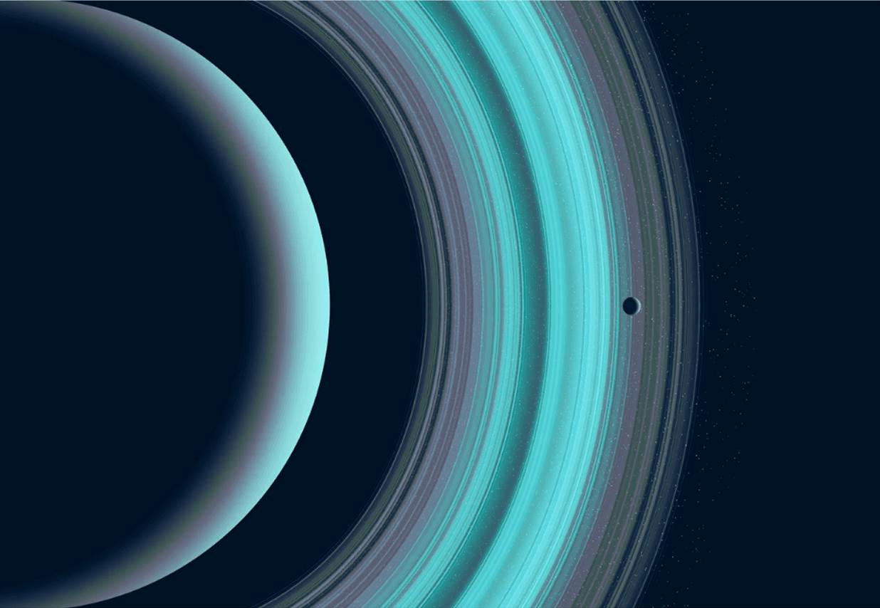 Saturn-like planet with rings